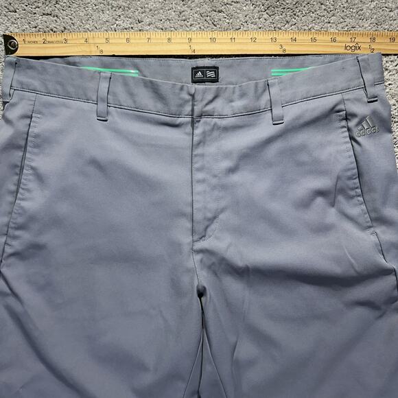 Adidas Golf Pants Mens 36x32 Gray Performance Stretch Chino Straight Leg Read* - Picture 6 of 14